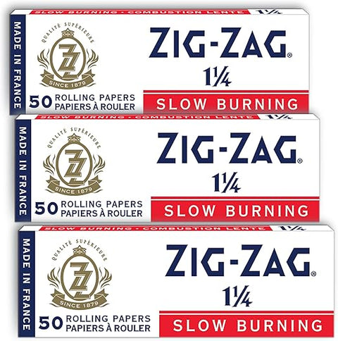 Zig Zag Rolling Papers 1 1/4 - Slow Burning (White)