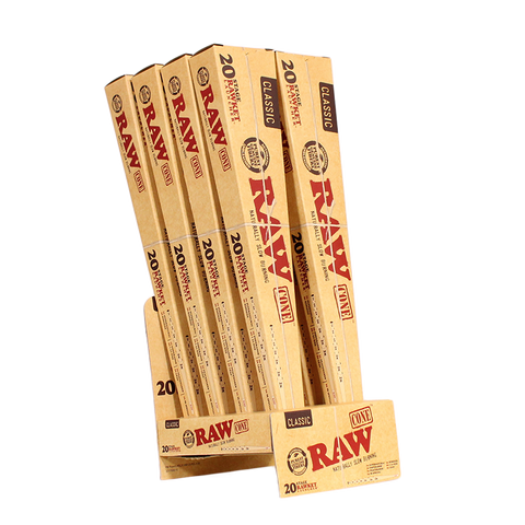 Embark on an epic smoking odyssey with RAW's curated collection of 20 RAWthentic Cones, from 1¼" to Supernatural sizes. This pack includes a foldable funnel for effortless filling. Elevate your smoking experience and aim for the stars. Available at Vape Bazaar, your trusted #1 Online Vape & Smoke Shop.