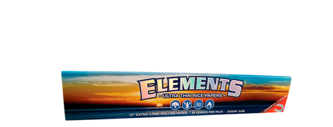 Experience the excitement of rolling and smoking with ELEMENTS® 12” Inch Long Rolling Papers, for an effortless and perfect roll. Discover the joy of an extended smoking session! Available at Vape Bazaar, your #1 Online Vape & Smoke Shop.