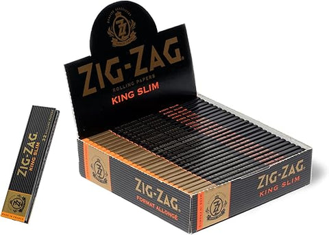 Zig Zag Rolling Papers King Slim Size - Black