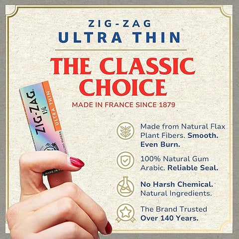 Zig Zag Rolling Papers 1 1/4 - Ultra Thin