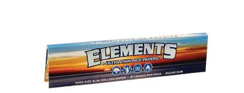 Discover the essence of true smoking pleasure with Elements King Size Slim Rolling Papers. Available now at Vape Bazaar, your #1 Online Vape & Smoke Shop.