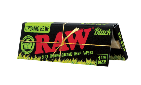 Unveil the artistry of RAW Black Organic Hemp 1¼ Rolling Papers, a celebration of 16 years of RAW innovation. Experience unrivaled thinness and slow-burning elegance, preserving your terpenes for a superior smoke. Crafted for the connoisseurs, designed for legal smoking herbs. Discover the epitome of rolling perfection and buy now from your #1 Online Vape & Smoke Shop, Vape Bazaar.