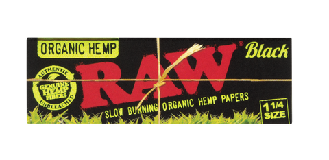 Unveil the artistry of RAW Black Organic Hemp 1¼ Rolling Papers, a celebration of 16 years of RAW innovation. Experience unrivaled thinness and slow-burning elegance, preserving your terpenes for a superior smoke. Crafted for the connoisseurs, designed for legal smoking herbs. Discover the epitome of rolling perfection and buy now from your #1 Online Vape & Smoke Shop, Vape Bazaar.