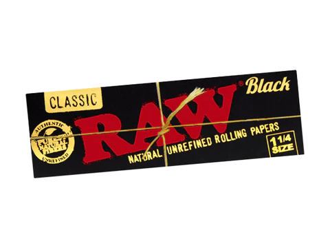 Discover RAW Black 1¼ Rolling Papers, the epitome of ultra-thin and unbleached perfection. Elevate your experience with these artisanal, double-pressed papers from the renowned Alcoy region of Spain. Taste the terps like never before - order now and level up your rolling game, exclusively on #1 Smoke Shop Vape Bazaar!