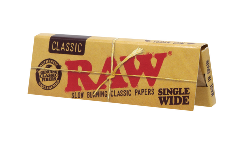 RAW Classic revolutionized the smoking scene, offering top-tier, unrefined papers that honor the true essence of smoking. Created from vegan, unbleached plant fibers, each sheet is perfected with the purest natural tree sap gumline. Our papers contain no burn additives, ensuring a purely natural smoking experience. Buy today from  #1 Online  Vape & Smoke Shop Vape Bazaar!