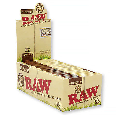 Embrace the genuine essence of RAW Organic Hemp 1½ Rolling Papers. Available in single packs or convenient boxes. Purchase now at Vape Bazaar, your premier Online Vape & Smoke Shop.