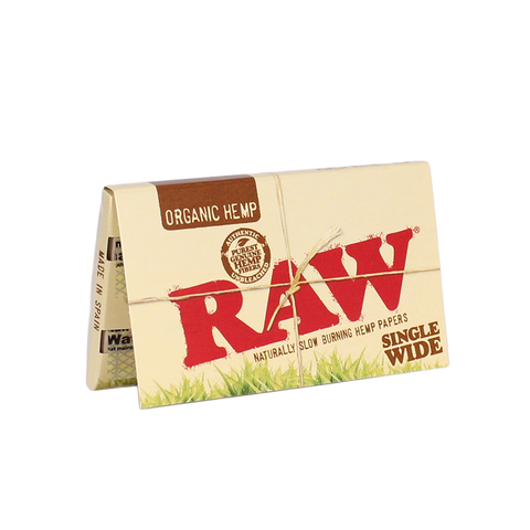 Experience the unmatched purity of RAW Organic Single Wide Rolling Papers & Double Window Size. Available in single packs or convenient boxes. Purchase now at Vape Bazaar, your premier Online Vape & Smoke Shop.