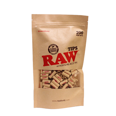 Experience this innovative convenience today with RAW Pre-Rolled Tips, available in bags containing 200 pre-rolled tips. Explore the RAW difference at Vape Bazaar, your #1 Online Vape & Smoke Shop