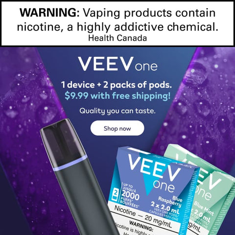 VEEV ONE Bundle Deal – 2 Pod Packs + 1 Device for $9.99