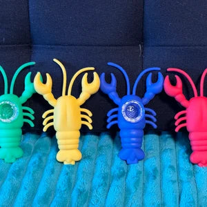 Silicon Hand Pipe - H296 (Lobster Pipe)