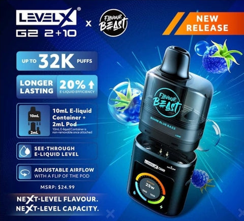 Flavor Beast LEVEL X G2 2+10 POD - 32K