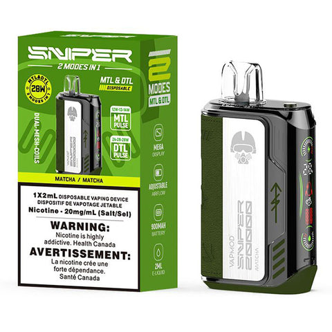 SNIPER 20K DISPOSABLE VAPE (Bold 50)