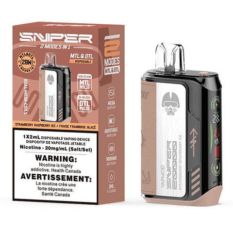 SNIPER 20K DISPOSABLE VAPE (Bold 50)