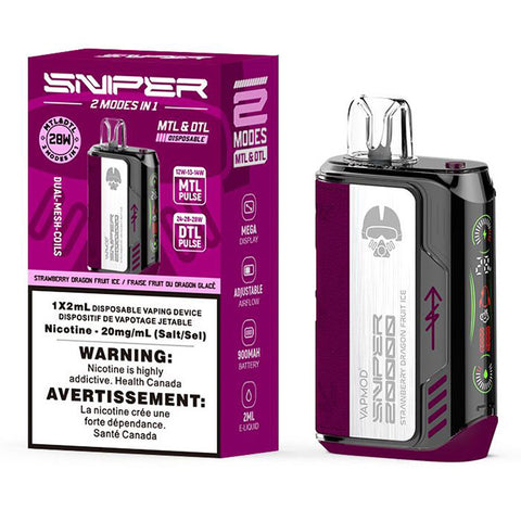 SNIPER 20K DISPOSABLE VAPE (Bold 50)