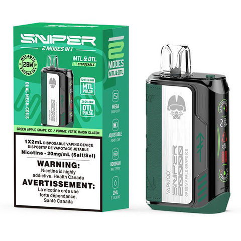 SNIPER 20K DISPOSABLE VAPE (Bold 50)